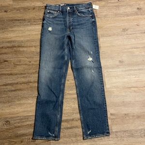 Women’s Gap Cheeky Straight Ankle  Jeans Sz 28